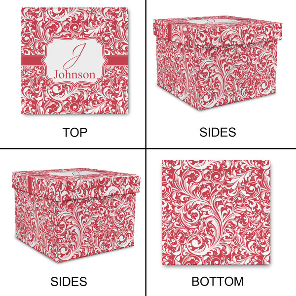 Swirl Gift Boxes with Lid - Canvas Wrapped - XX-Large - Approval