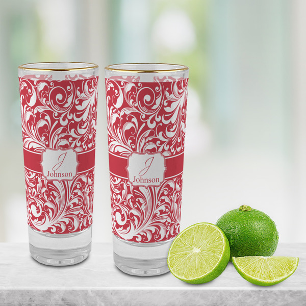 Swirl Glass Shot Glass - 2 oz - LIFESTYLE