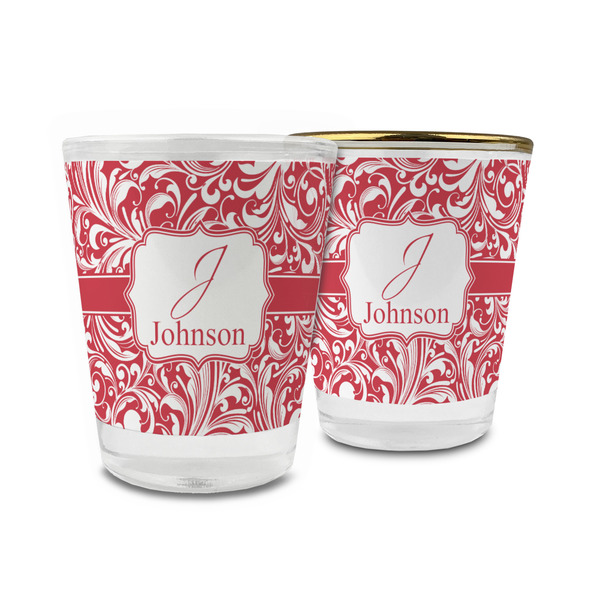 Custom Swirl Glass Shot Glass - 1.5 oz (Personalized)