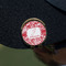 Swirl Golf Ball Marker Hat Clip - Gold - On Hat