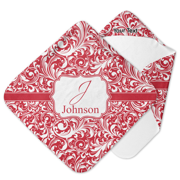Custom Swirl Hooded Baby Towel (Personalized)