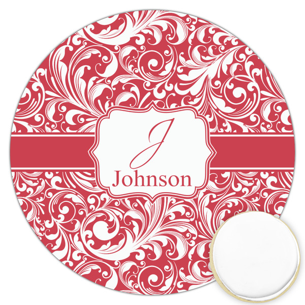 Custom Swirl Printed Cookie Topper - 3.25" (Personalized)