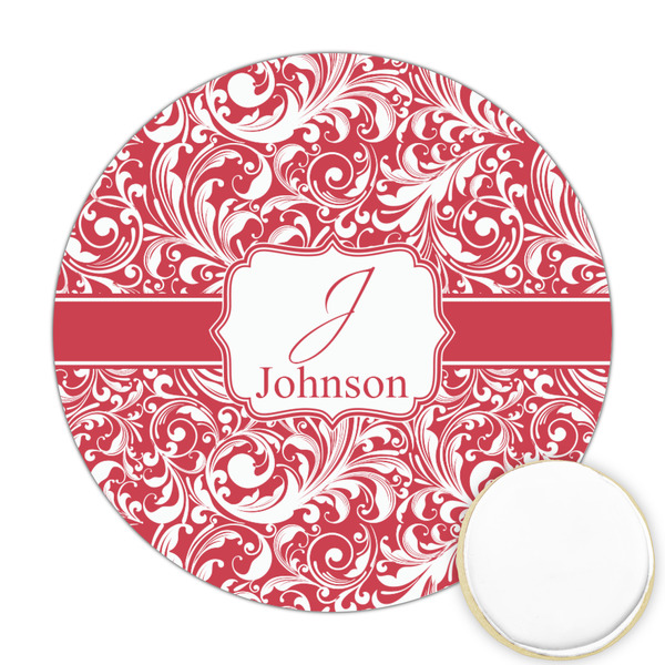 Custom Swirl Printed Cookie Topper - Round (Personalized)