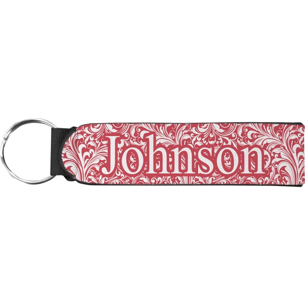 Custom Swirl Neoprene Keychain Fob (Personalized)