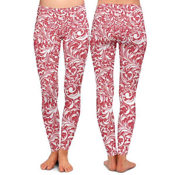 Swirl Ladies Leggings - Front and Back