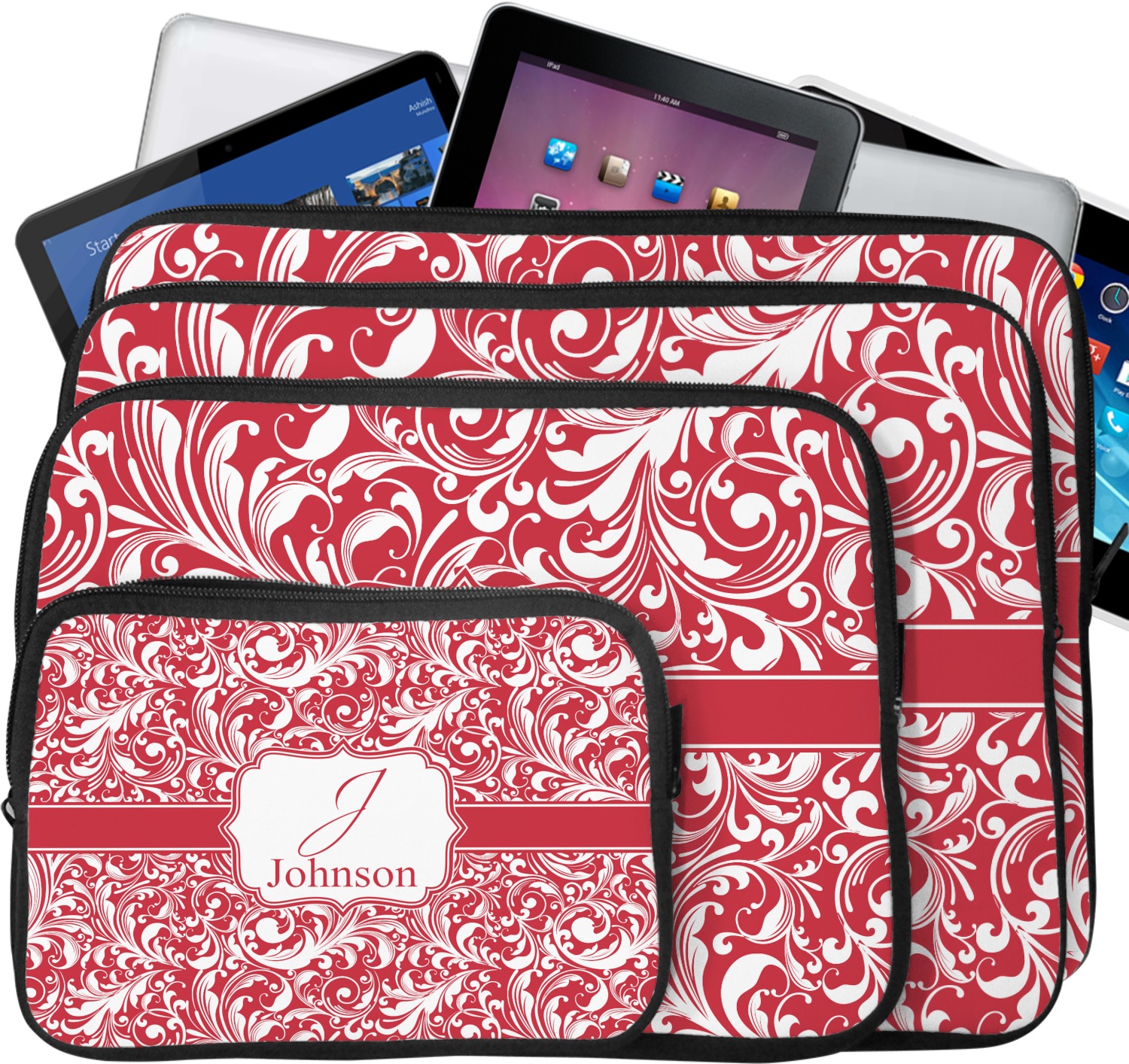 Custom Swirl Laptop Sleeve / Case (Personalized) YouCustomizeIt