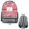 Swirl Large Backpack - Gray - Front & Back View