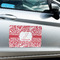 Swirl Large Rectangle Car Magnets- In Context