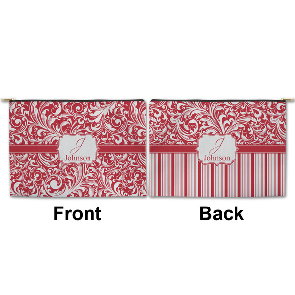 Swirl Large Zipper Pouch Approval (Front and Back)