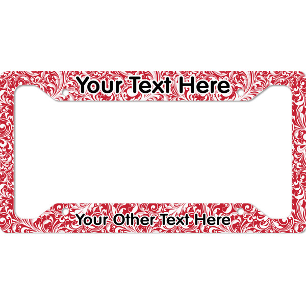 Custom Swirl License Plate Frame (Personalized)