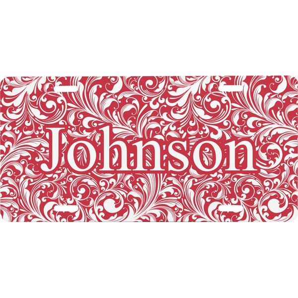 Custom Swirl Front License Plate (Personalized)