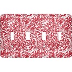 Swirl Light Switch Cover (4 Toggle Plate)