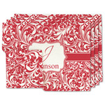Swirl Linen Placemat w/ Name and Initial