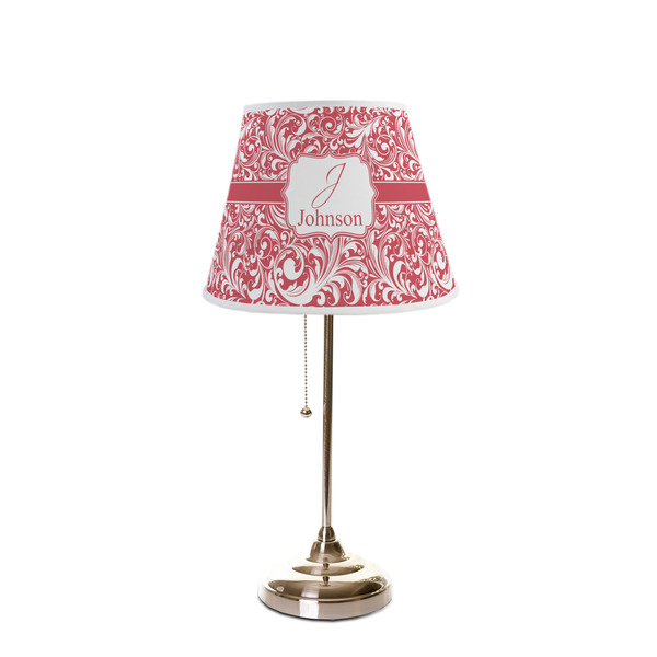 Swirl Poly Film Empire Lampshade - On Stand