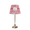 Swirl Poly Film Empire Lampshade - On Stand