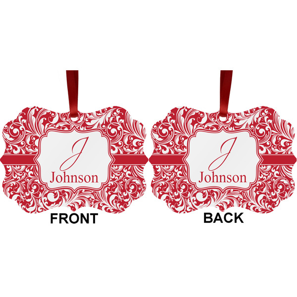 Swirl Metal Benilux Ornament - Front and Back (APPROVAL)