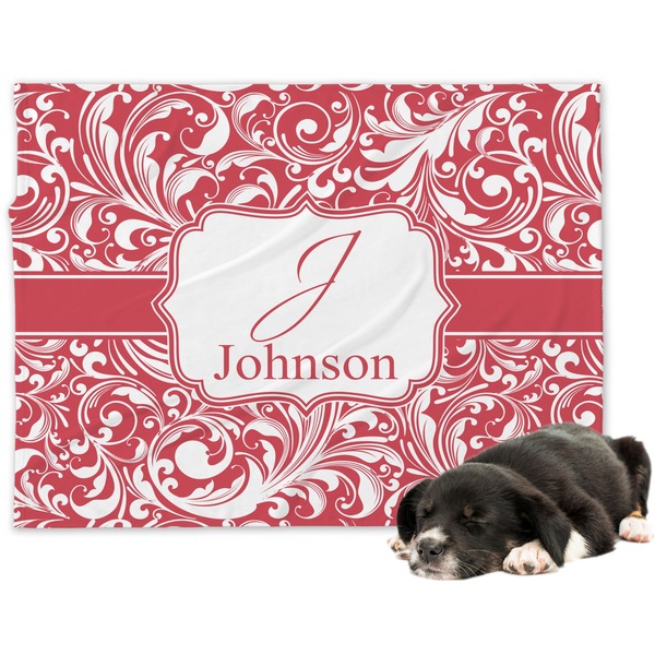 Custom Swirl Dog Blanket - Large (Personalized)