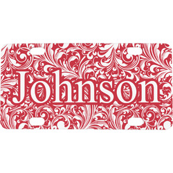 Swirl Mini / Bicycle License Plate (4 Holes) (Personalized)