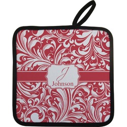 Swirl Pot Holder w/ Name and Initial