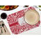 Swirl Octagon Placemat - Single front (LIFESTYLE) Flatlay
