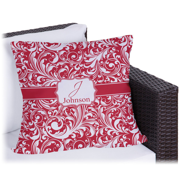Custom Swirl Outdoor Pillow (Personalized)