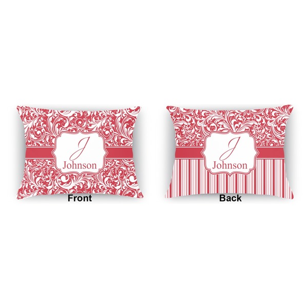 Swirl  Outdoor Rectangular Throw Pillow (Front and Back)