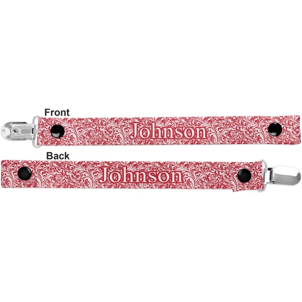 Swirl Pacifier Clip - Front and Back