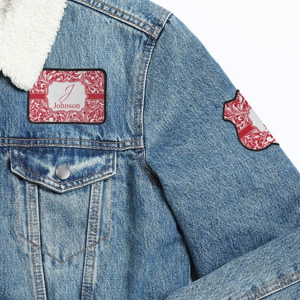 Swirl Patches Lifestyle Jean Jacket Detail