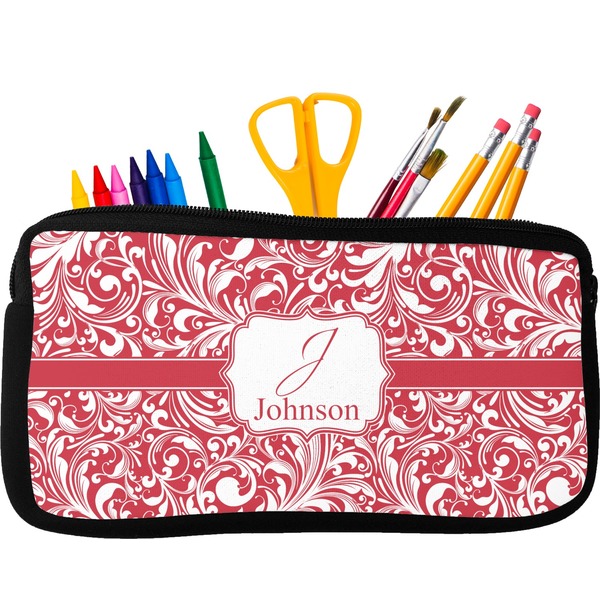 Custom Swirl Neoprene Pencil Case (Personalized)
