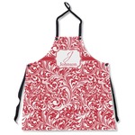 Swirl Apron Without Pockets w/ Name and Initial