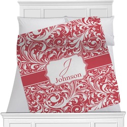 Swirl Minky Blanket - Toddler / Throw - 60"x50" - Single Sided (Personalized)