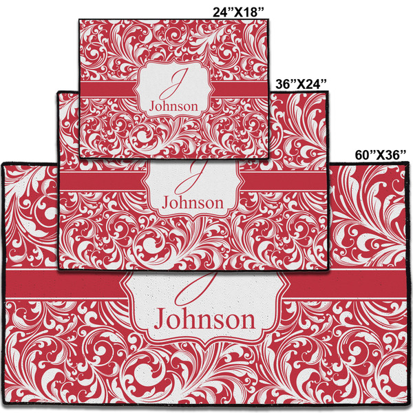 Swirl Personalized Door Mat - Group Parent IMF