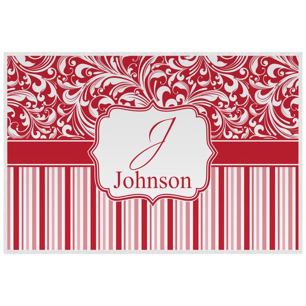 Swirl Personalized Placemat (Back)