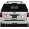 Swirl Personalized Square Car Magnets on Ford Explorer