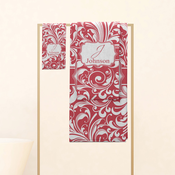 Swirl Personalized Towel Set