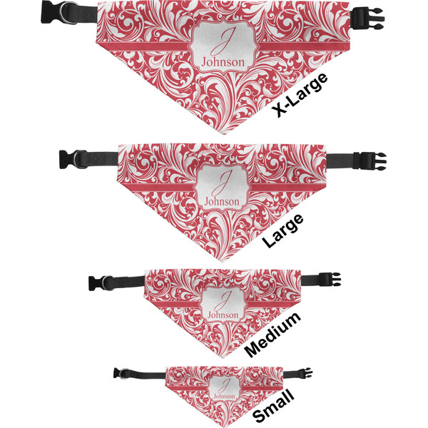 Swirl Pet Bandana Sizes