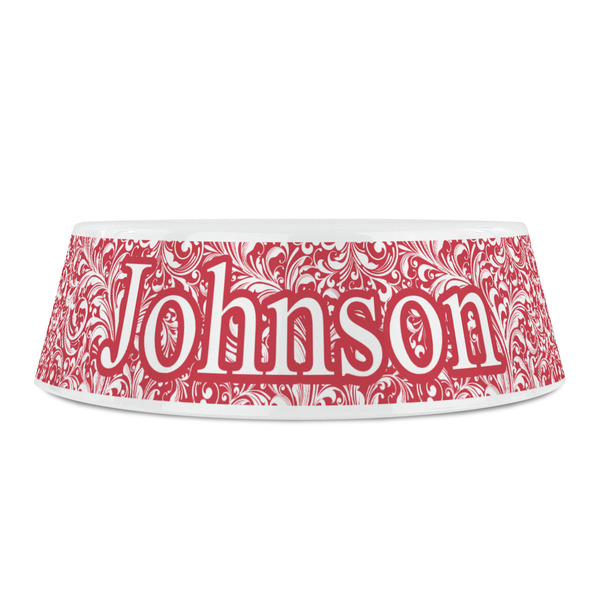 Swirl Plastic Pet Bowls - Small - FRONT