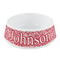 Swirl Plastic Dog Bowl - Small (Personalized)