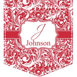 Swirl Iron On Faux Pocket (Personalized)