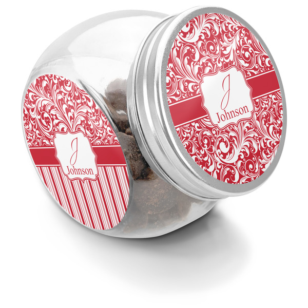 Custom Swirl Puppy Treat Jar (Personalized)