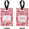Swirl Rectangle Luggage Tag (Front + Back)