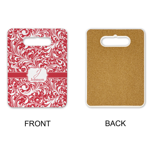 Swirl Rectangle Trivet with Handle - APPROVAL