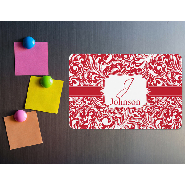 Swirl Rectangular Fridge Magnet - LIFESTYLE