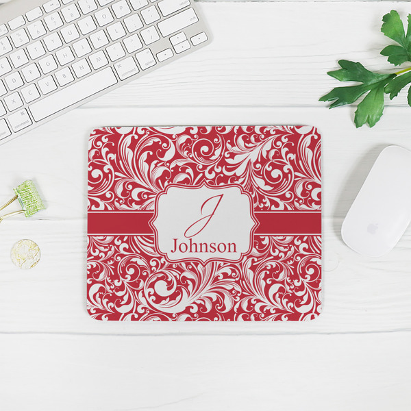 Swirl Rectangular Mouse Pad - LIFESTYLE 2