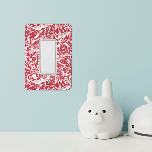 Swirl Rocker Light Switch Covers - Single - IN CONTEXT