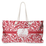 Swirl Large Tote Bag with Rope Handles (Personalized)