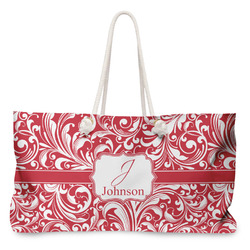 Swirl Large Tote Bag with Rope Handles (Personalized)