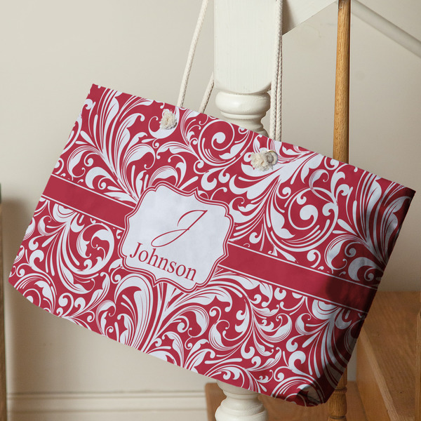 Swirl Large Rope Tote - Life Style