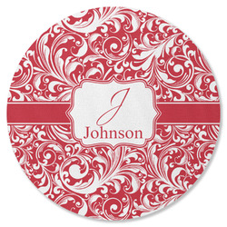 Swirl Round Rubber Backed Coaster (Personalized)