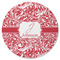 Swirl Round Rubber Backed Coaster (Personalized)